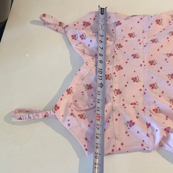 Hill House Home Solange Nap Dress Pink Ditsy Floral Cotton Poplin Size XL - Picture 9 of 13